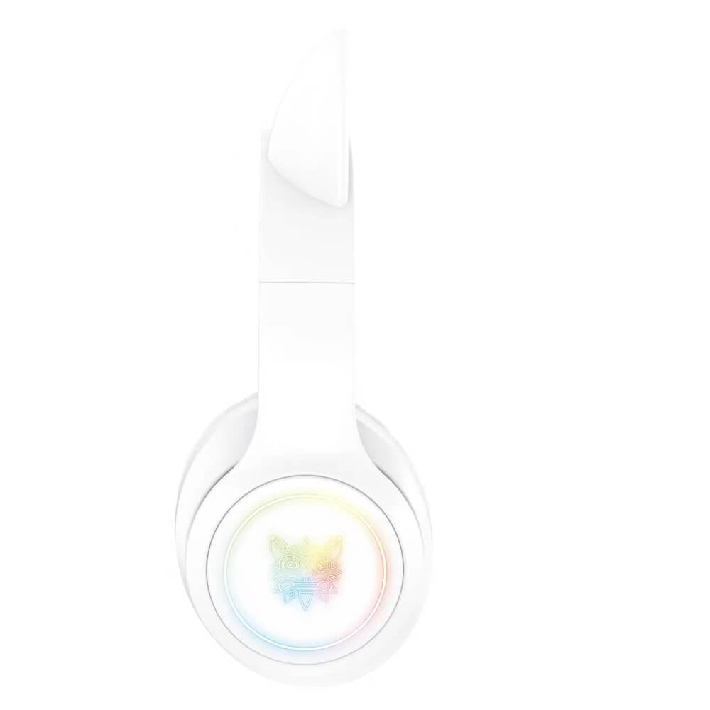 หูฟังเกมมิ่งไร้สาย ONIKUMA B90 RGB CAT EAR WIRELESS GAMING HEADSET - สีขาว_2